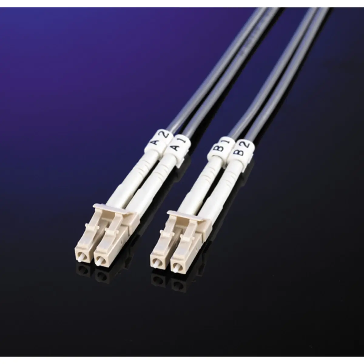 LWL Duplexkabel 50/125µm LC/LC türkis 2m