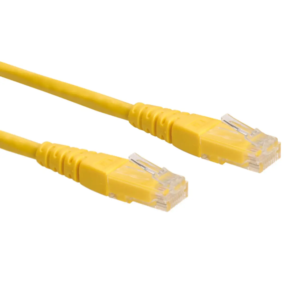 Patch cable RJ-45 U/UTP Cat6 yellow 0,5m