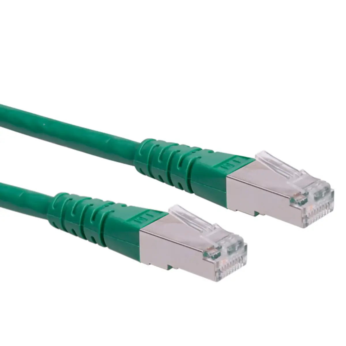 Patch cable RJ-45 S/FTP Cat6 green 15m