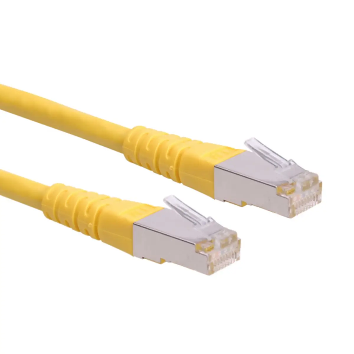 Patch cable RJ-45 S/FTP Cat6 yellow 10m
