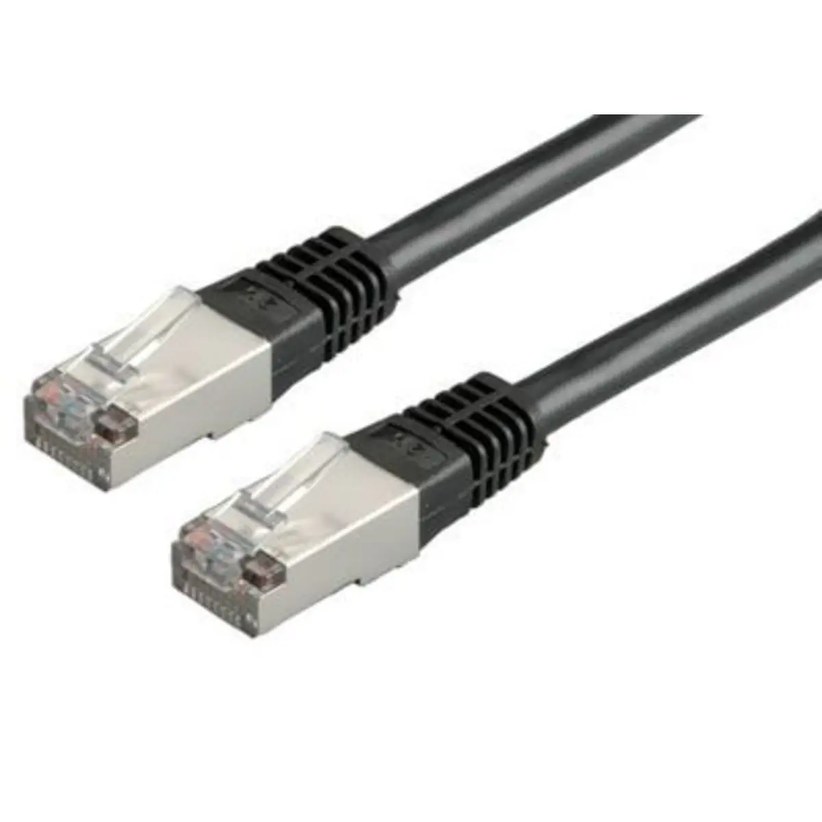 Patchkabel RJ-45 S/FTP Cat6 Schwarz 1m