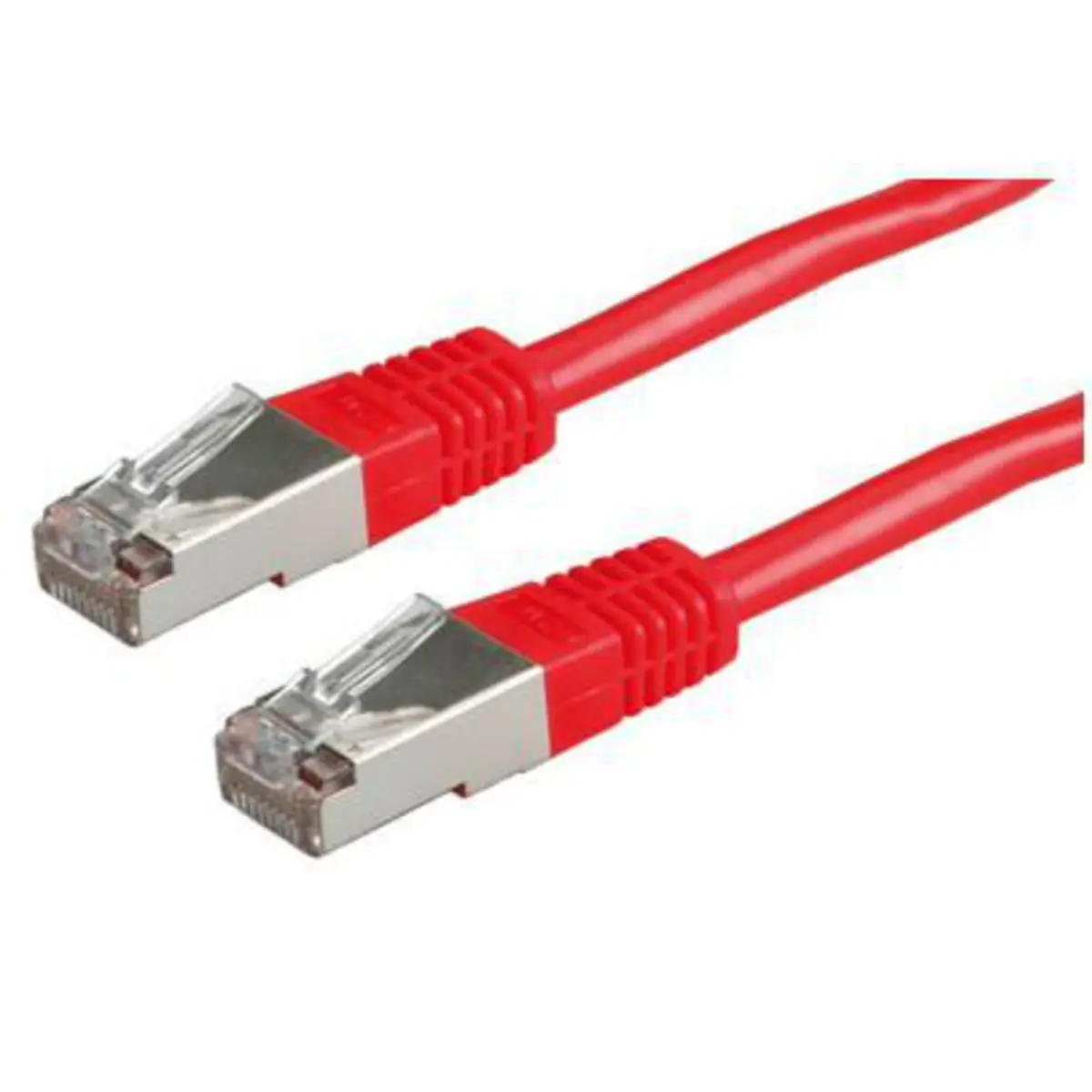 Patch cable RJ-45 S/FTP Cat6 red 1m