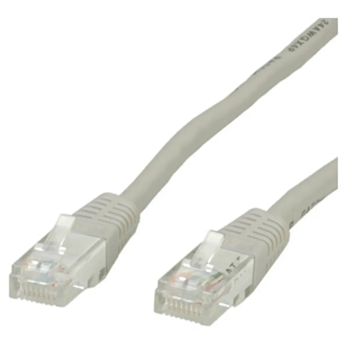 Patch cable RJ-45 U/UTP Cat6 grey 1m