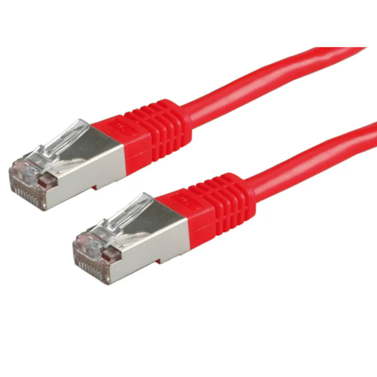Patch cable RJ-45 S/FTP Cat5e red 1m