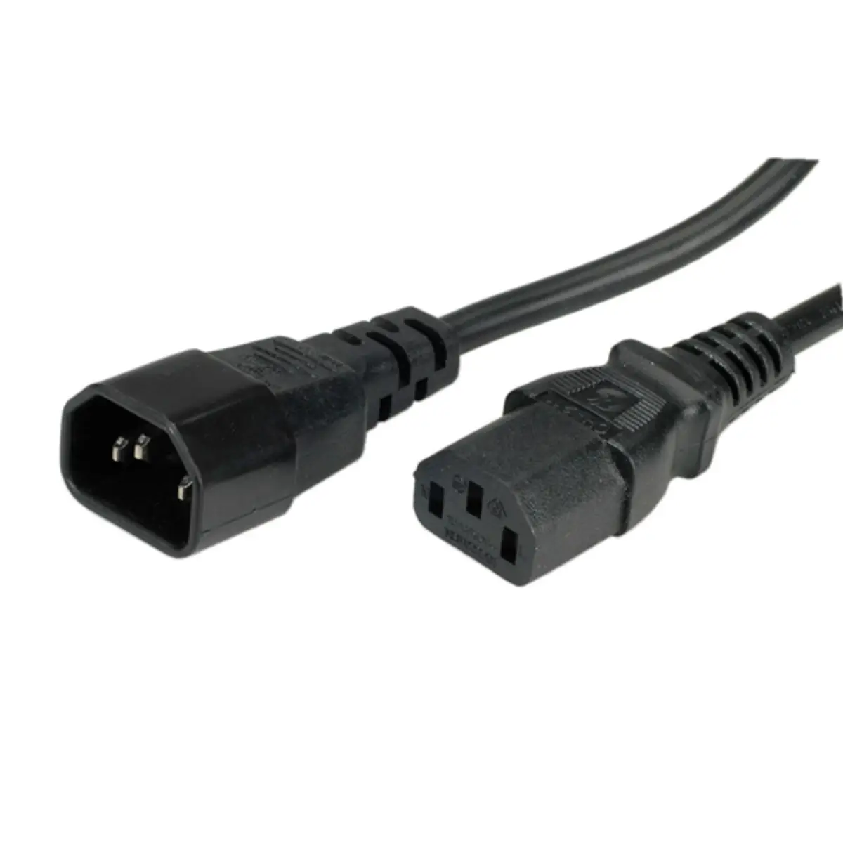 Kaltgerätekabel IEC320 C13/IEC320 C14 schwarz 1,8m