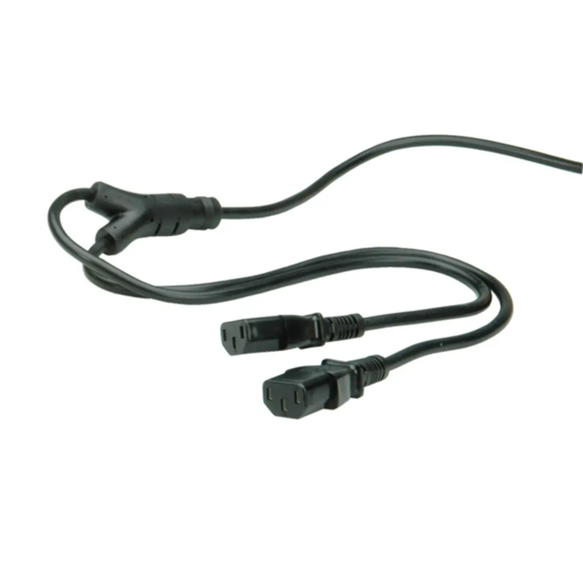 Stromkabel Buchse/Stecker schwarz 1,8m