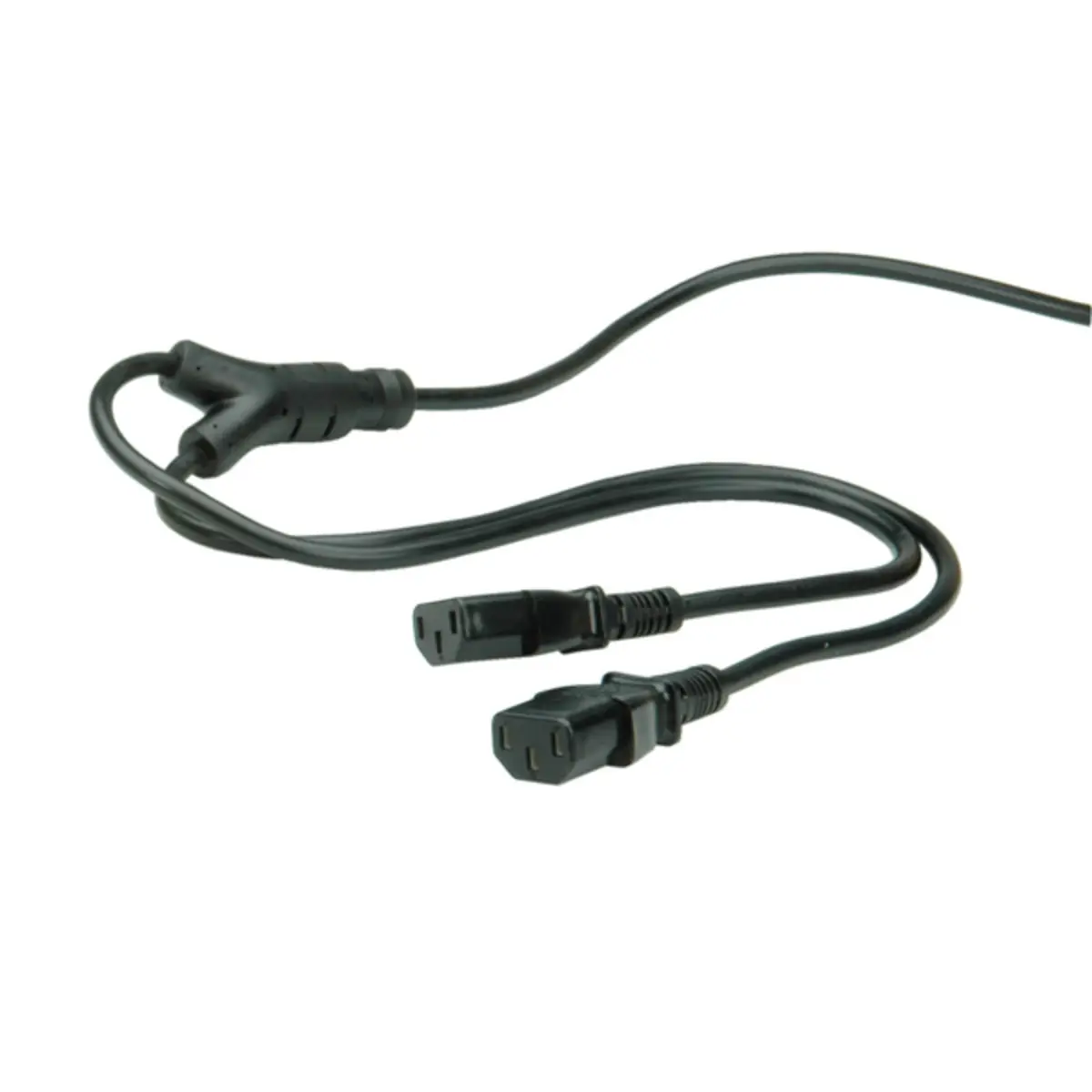 Stromkabel Buchse/Stecker schwarz 1,8m