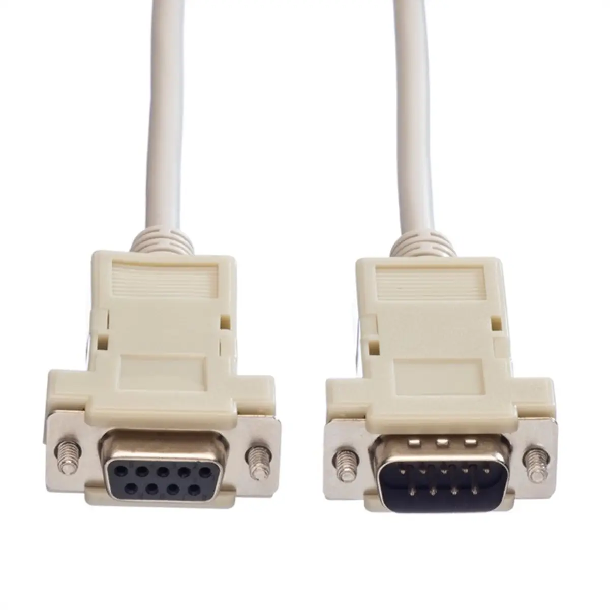 RS232 cable plug/socket D-Sub 9/9-pol. grey 1,8m