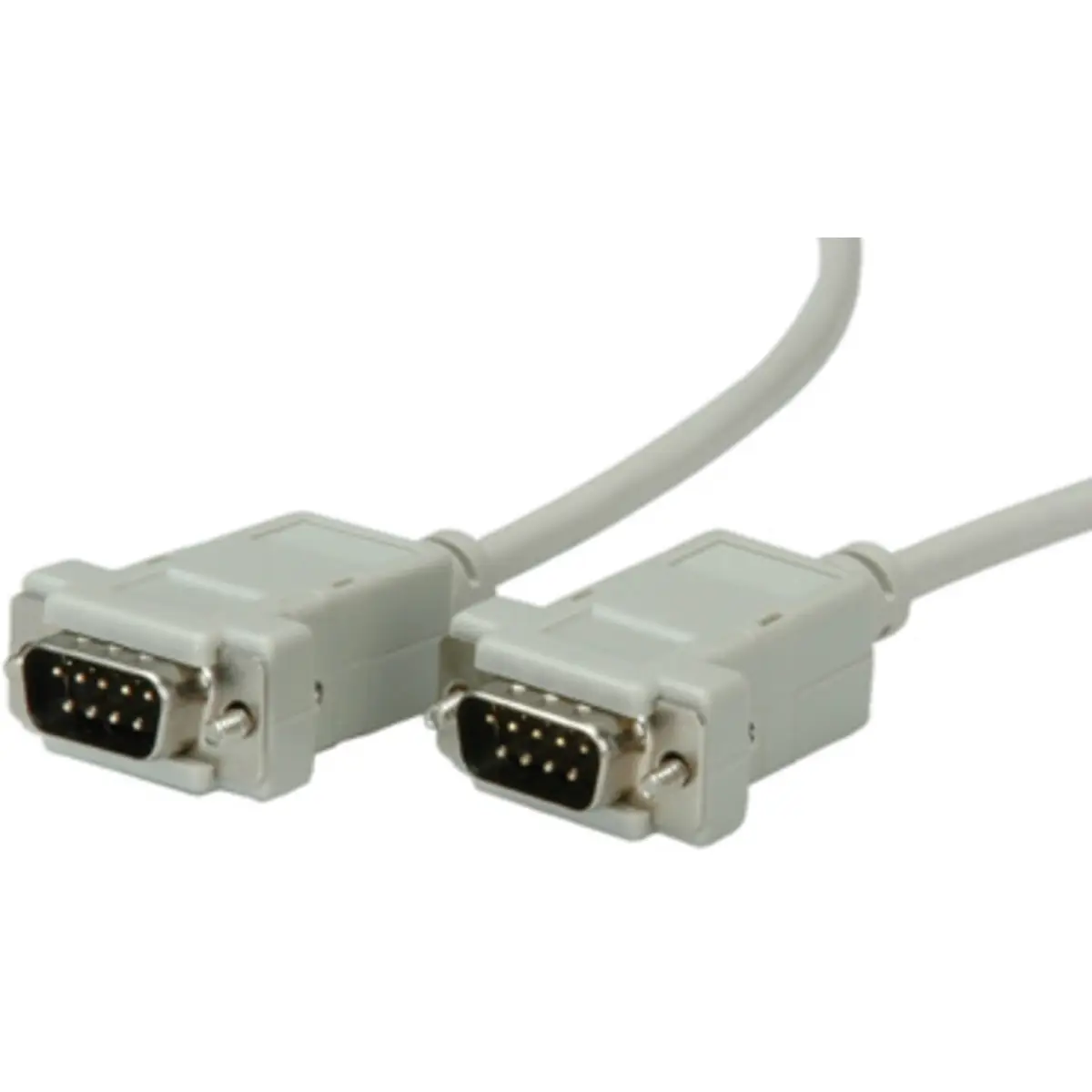RS232 cable plug/plug D-Sub 9/9-pol. shielded grey 1,8m