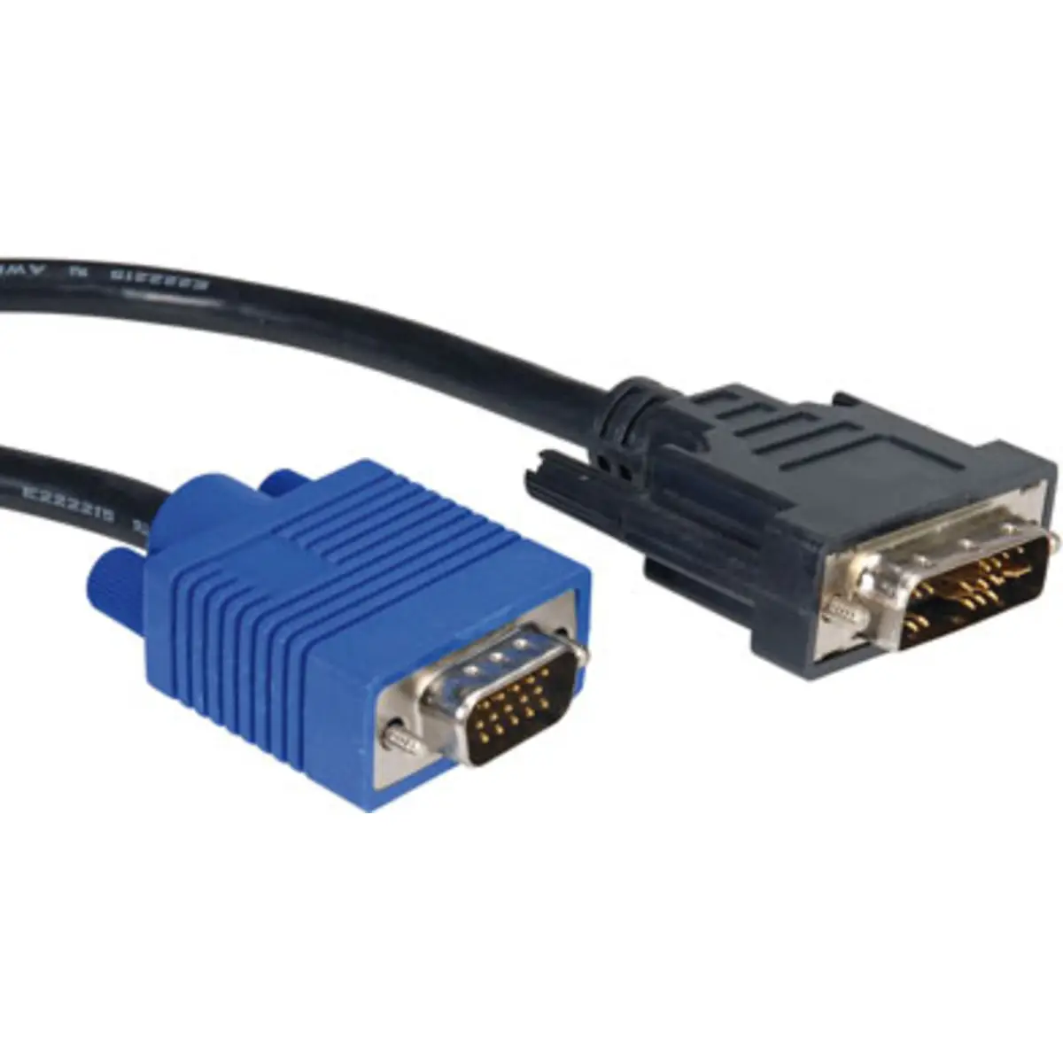cable VGA/DVI-A plug/plug black 5m