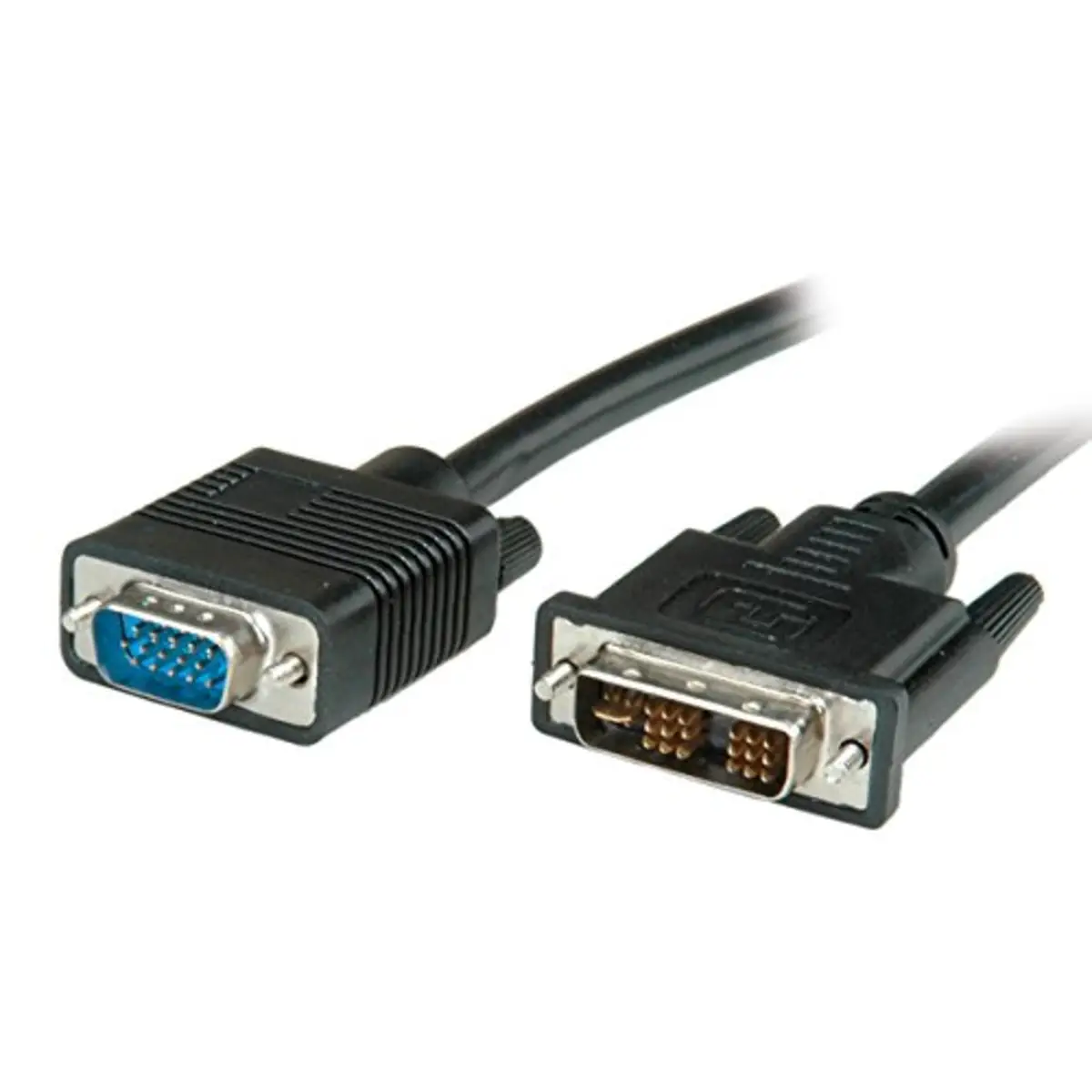 Kabel VGA/DVI-A Stecker/Stecker Schwarz 5m