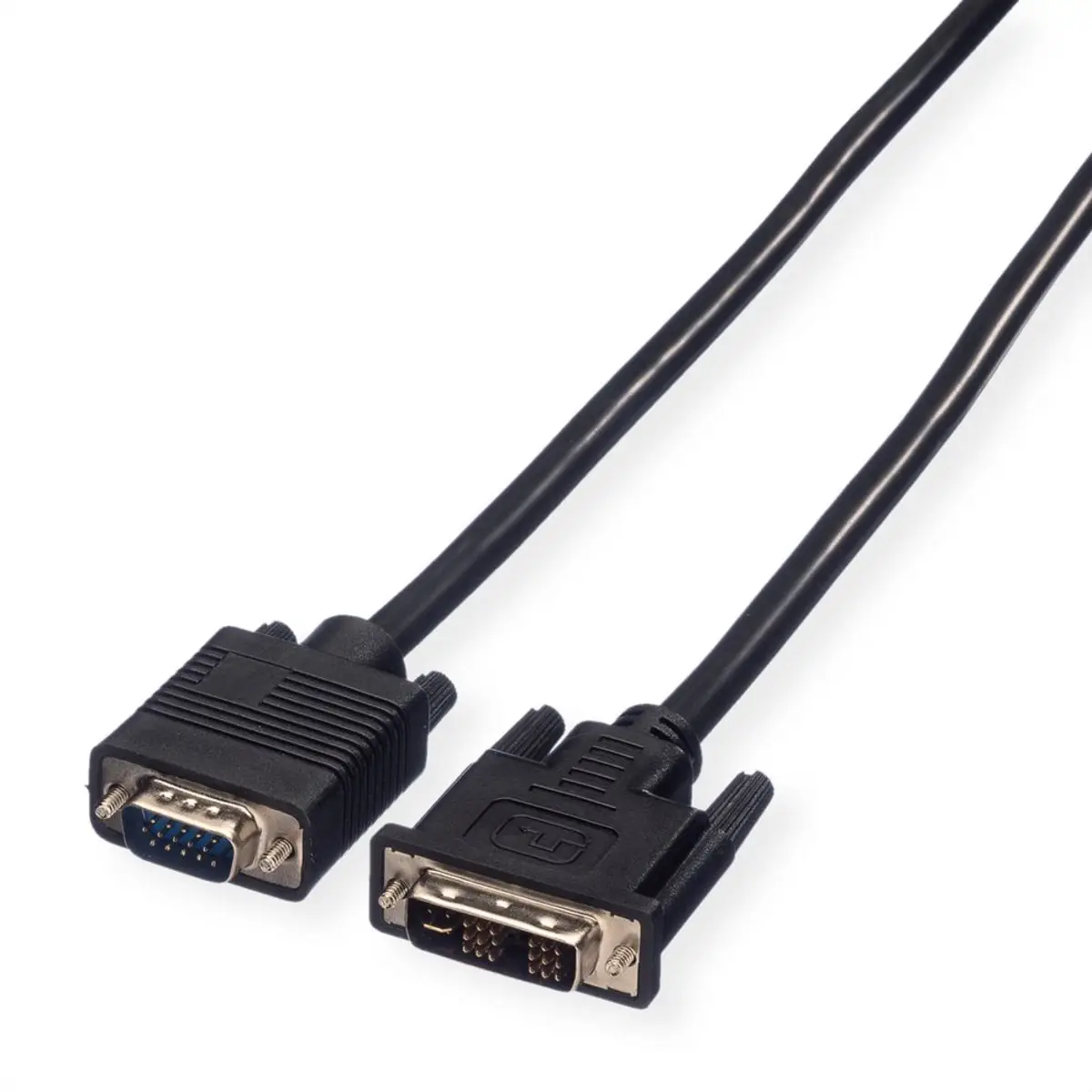 cable DVI-A/VGA plug/plug black 3m