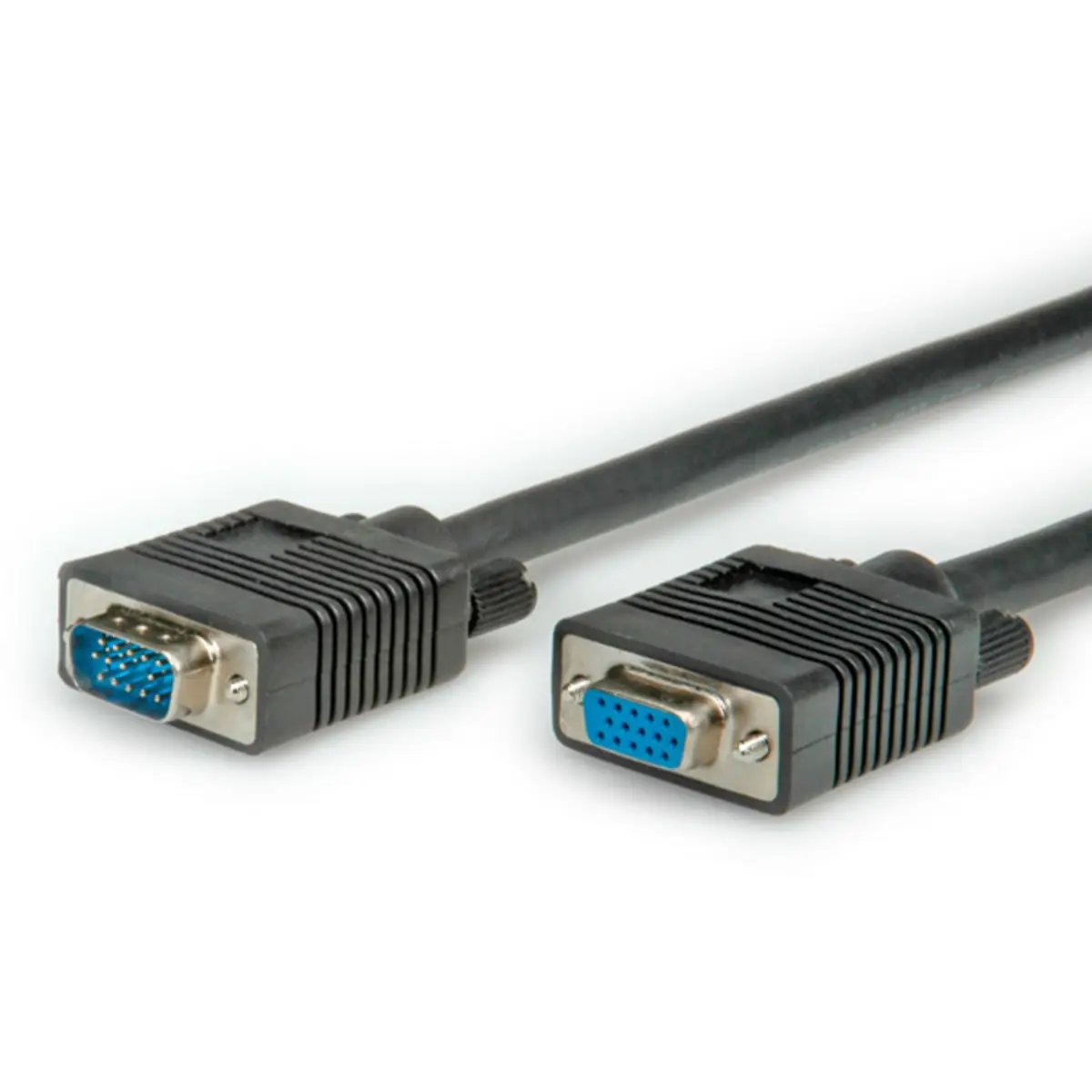 VGA-Kabel HD 15 Stecker/Buchse doppelt geschirmt Schwarz 3 m