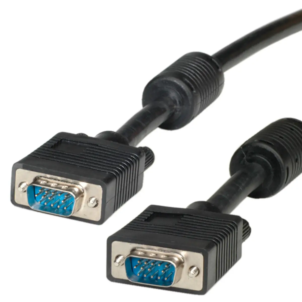 display connectioncable (3C + 4) HD15 plug/HD15 plug with Ferritkern black 3m