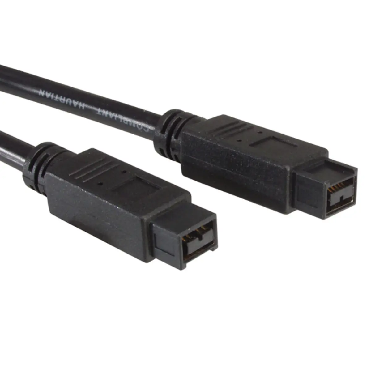 Firewire Anschlusskabel 9pin Stecker/9pin Stecker Schwarz 1,8m