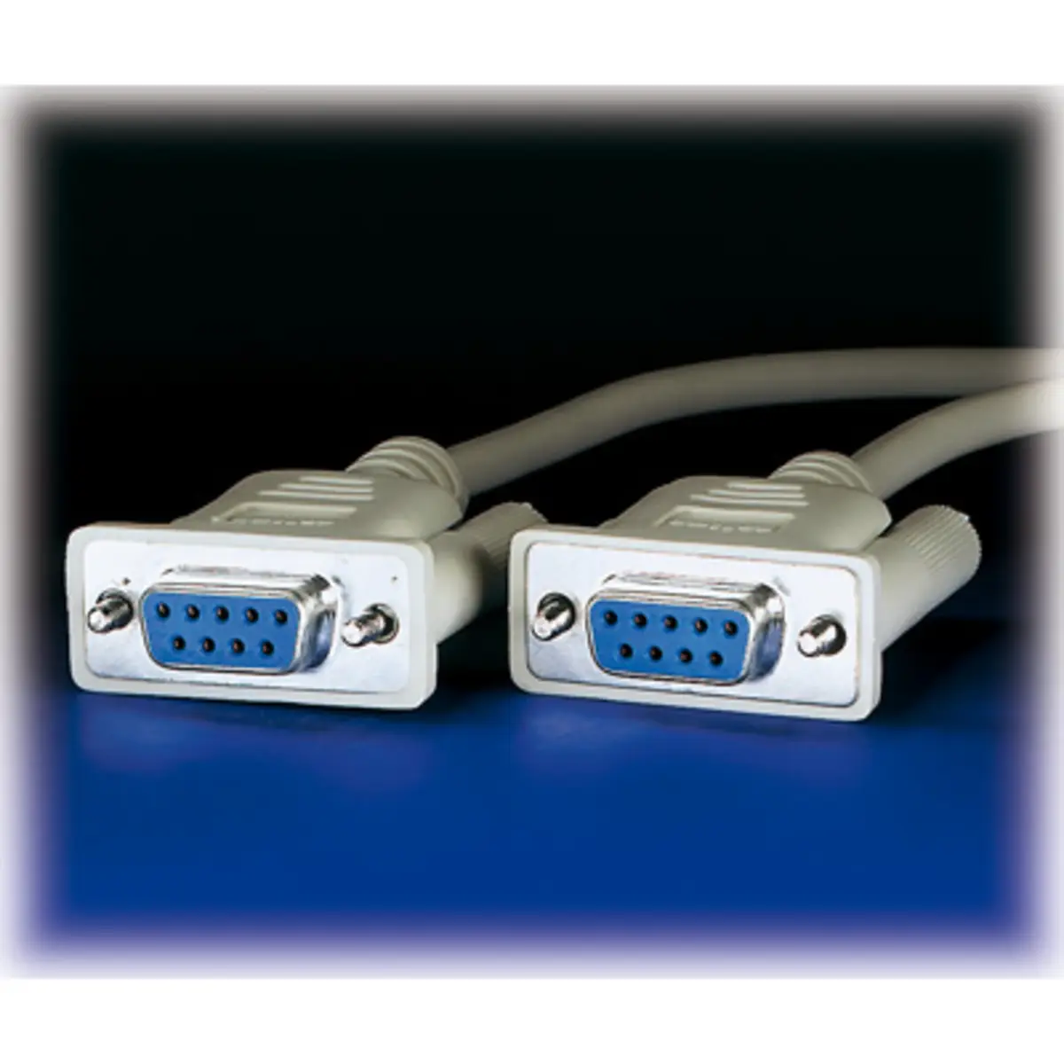 Link-Kabel Buchse/Buchse D-sub 9/9-pol. geschirmt grau 3m