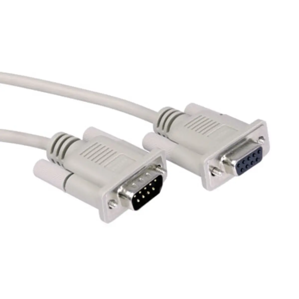 RS232 cable plug/socket D-Sub 9-pol. grey 1,8m