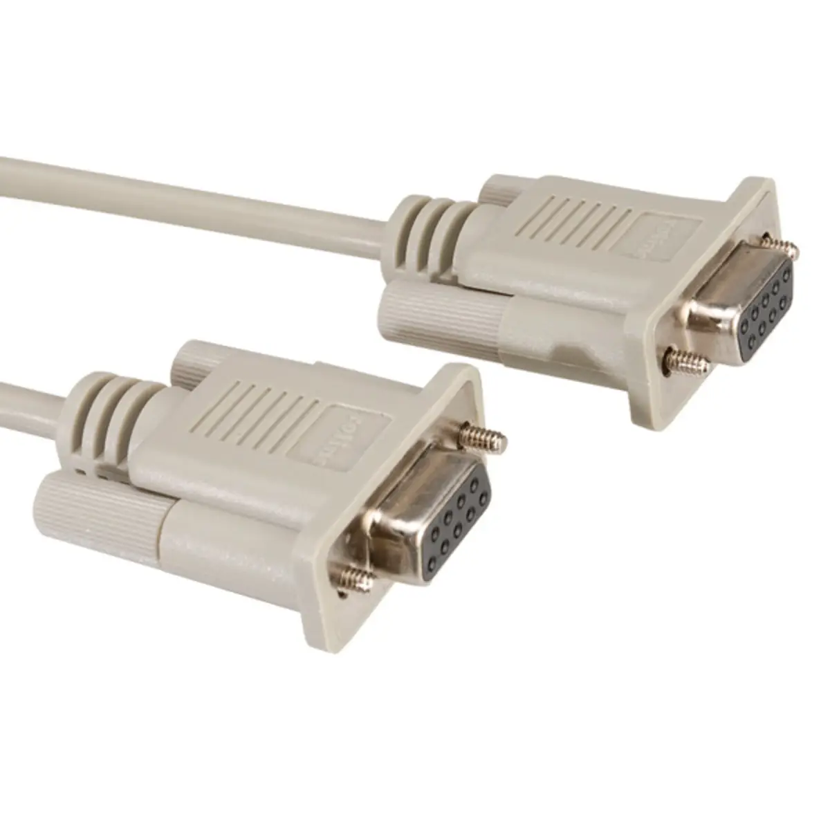 RS232 Kabel DB9 Buchse/Buchse D-Sub 9-pol. grau 1,8m