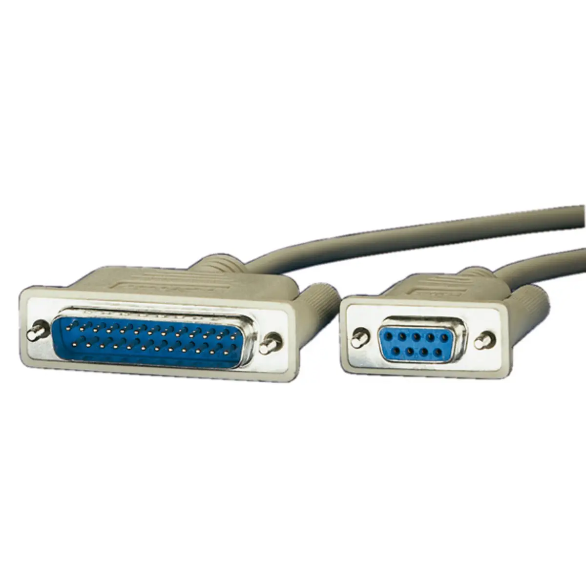 Druckerkabel 9pol/25pol Buchse/Stecker Weiß 3m