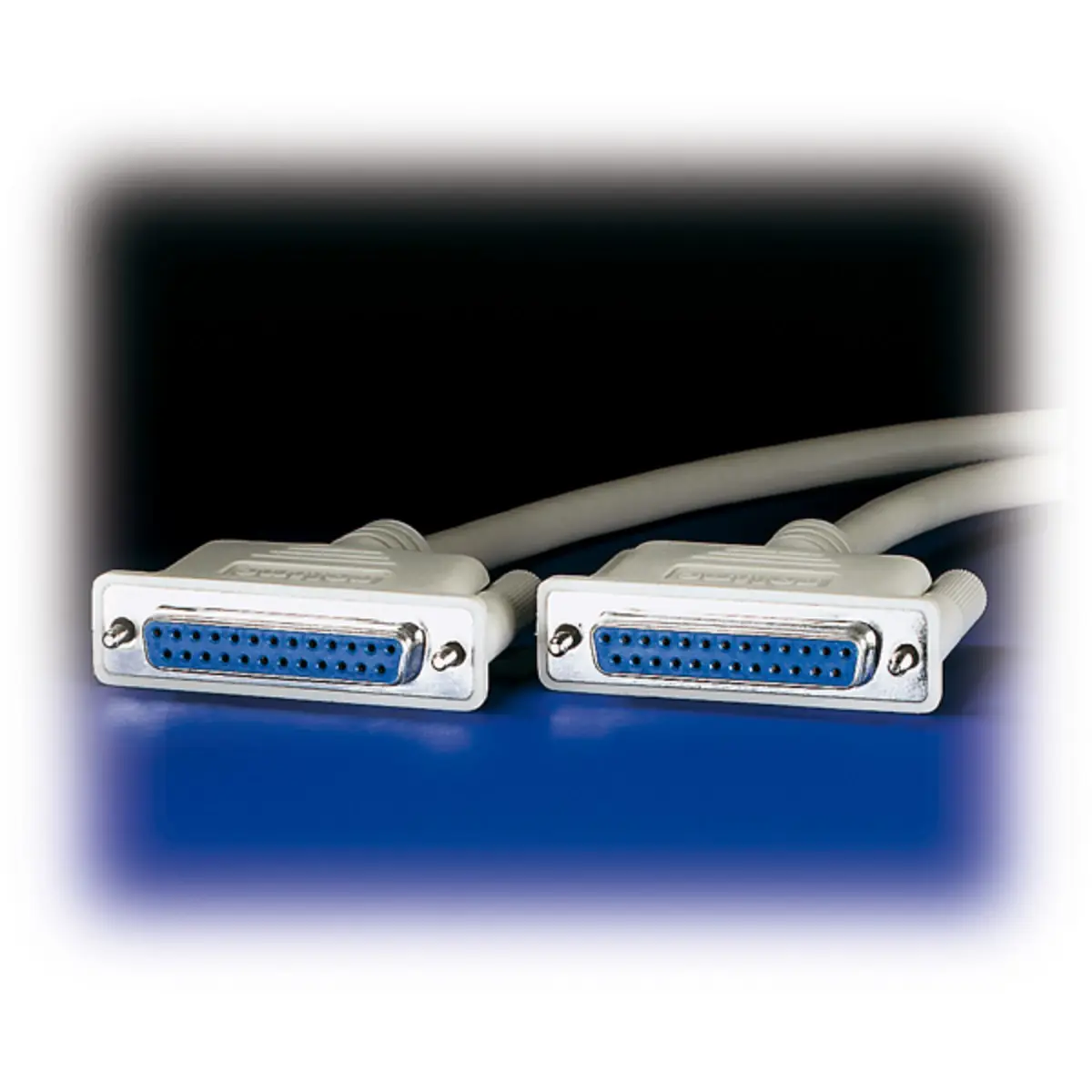 RS232 cable socket/Buche D-Sub 25-pol. grey 3m