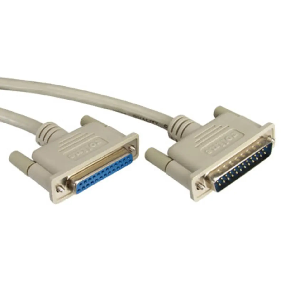 RS232 cable plug/socket D-Sub 25-pol. grey 3m