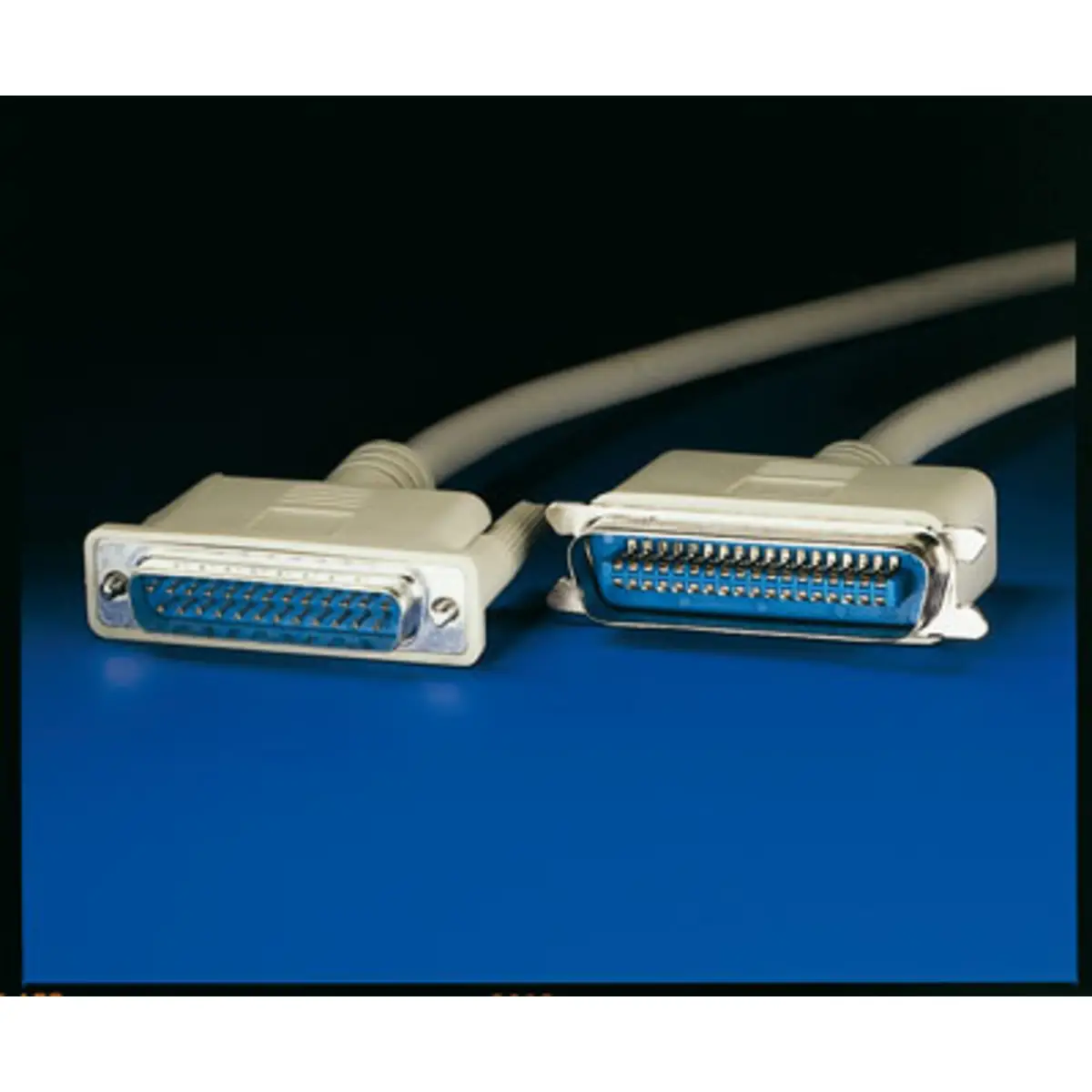 Paralleldruckerkabel 25pol. D-Sub/36pol. Centronics grau 6m