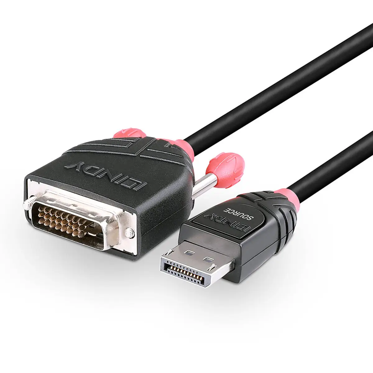 Videokabel DisplayPort/DVI-D Stecker/Stecker Schwarz 5m