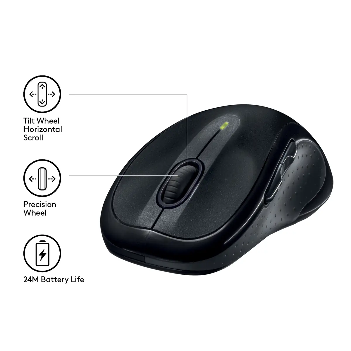 M510 Cordless Mouse schwarz inkl. USB Empfänger