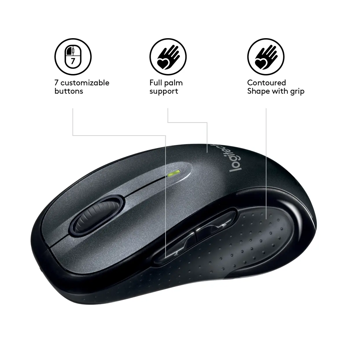 M510 Cordless Mouse black inclUSB Receiver