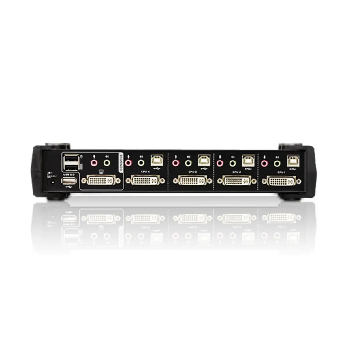CS1764A KVM-Switch 4-fach Audio/USB/DVI inkl. 4 Anschlusskabel