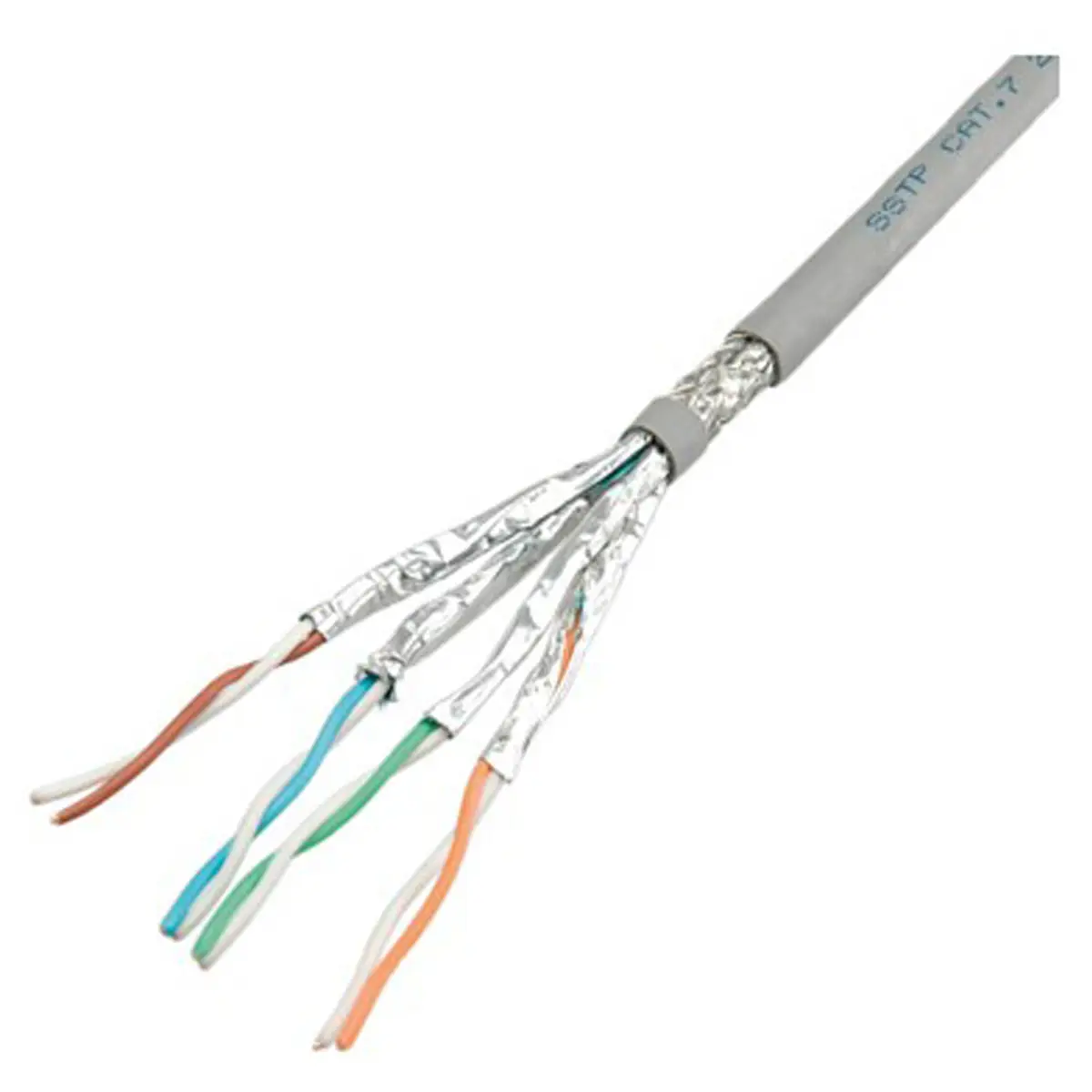 Patchkabel RJ-45 S/FTP Cat6 Grau 100m