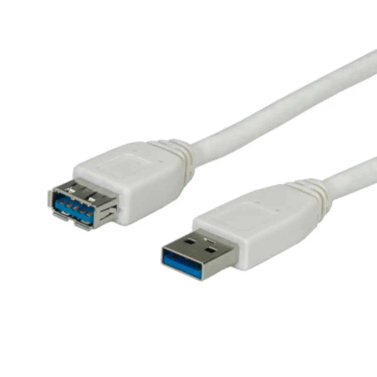 USB3.0 Verlängerungskabel Typ A Stecker/Typ A Buchse grau 0,8m