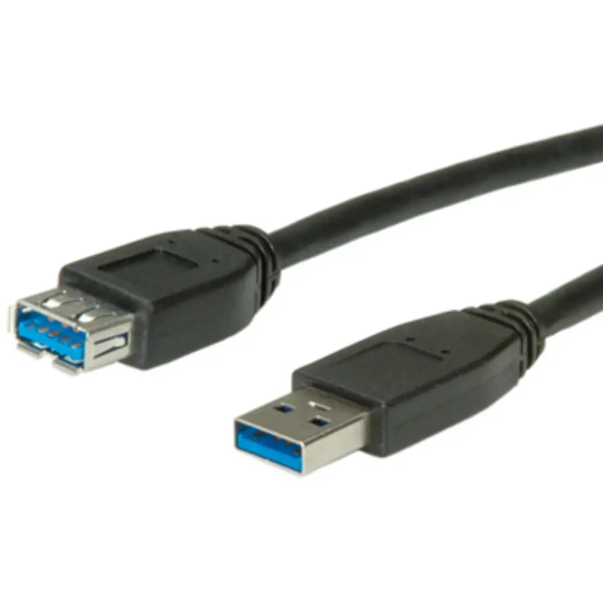 USB3.0 cable plug A/socket A black 0,8m