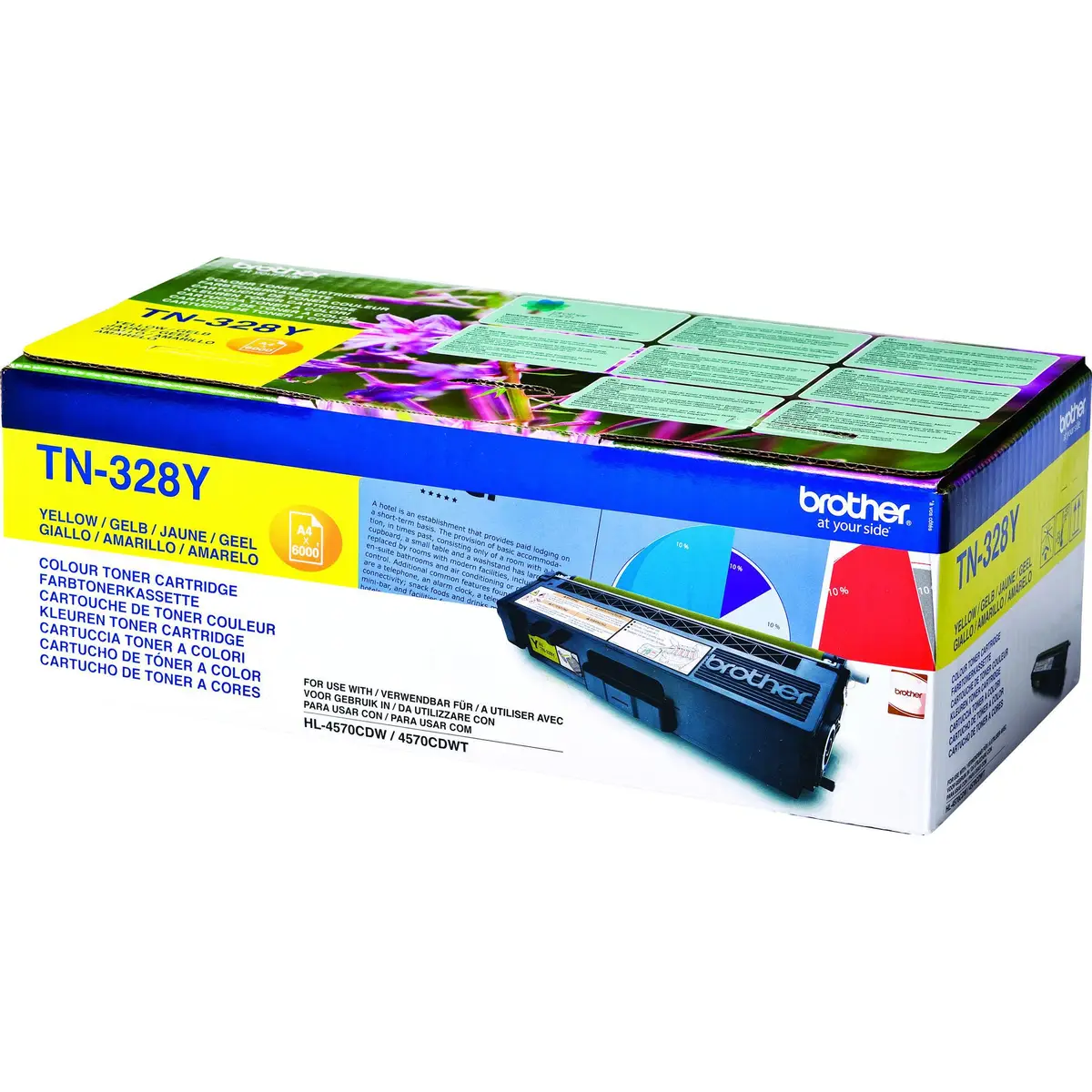 Toner TN328Y ca. 6000 Seiten gelb