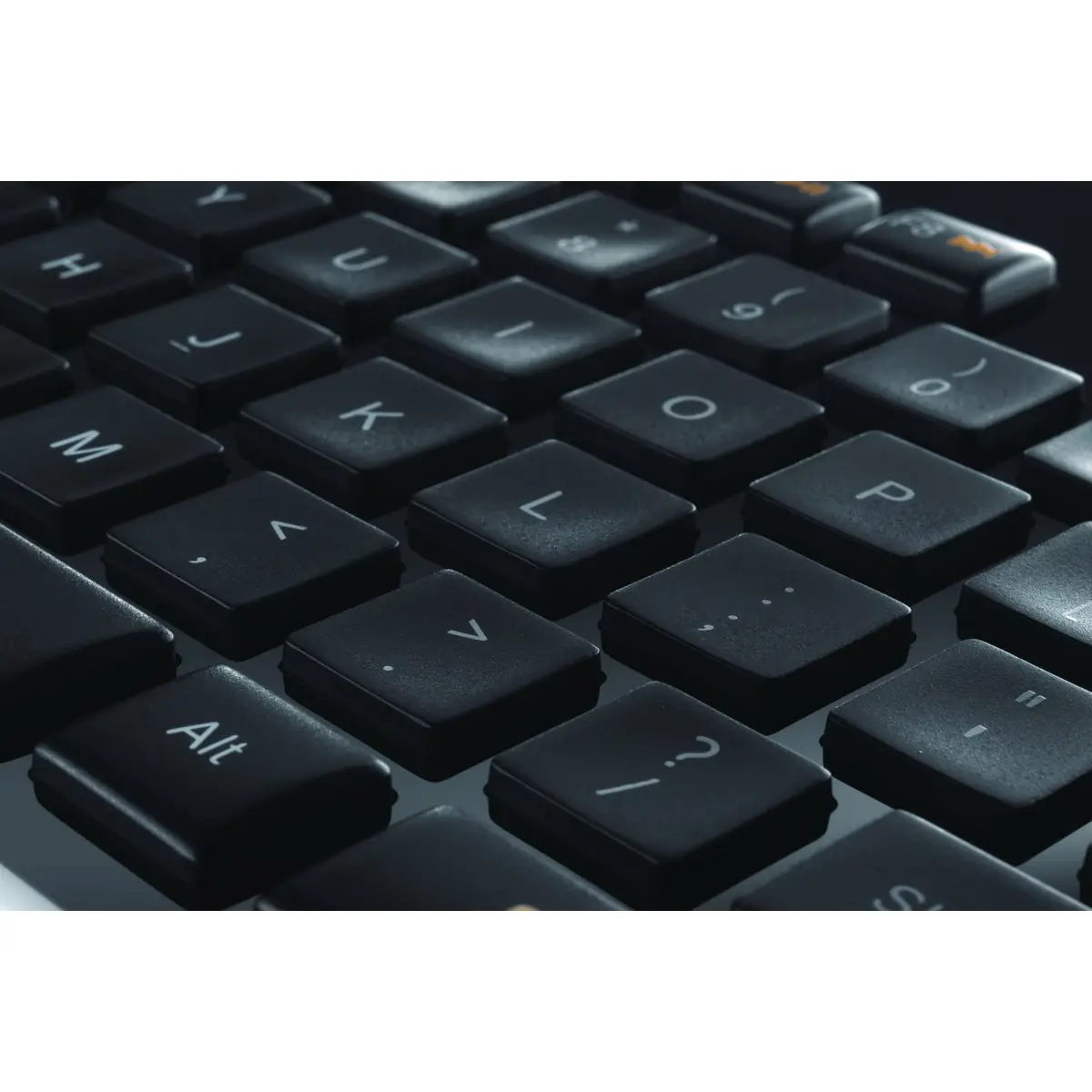 Tastatur K750 Wireless Solar USB schwarz Tastatur-Layout Deutsch