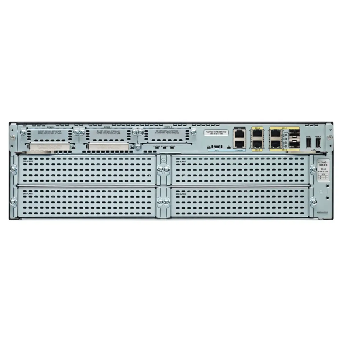 3945E Integrated Services Router Gigabit LAN Desktop, an Rack montierbar