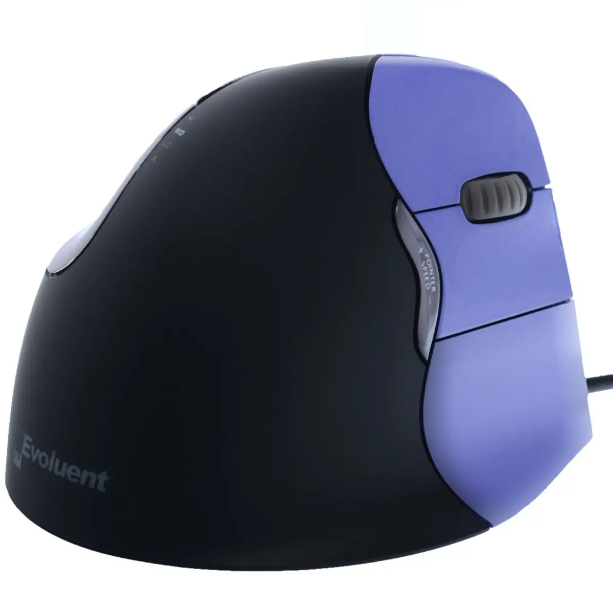 VerticalMouse 4 Small, for right hander the, USB, violett / black
