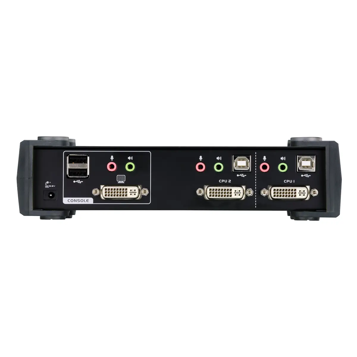 DVI KVM Switch CS1762A mit Audio, USB, 2-fach, Desktop, mit Anschlusskabeln