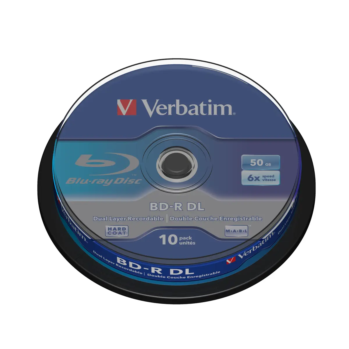 Blu-Ray Rohlinge BD-R DL 50GB 6x Spindel 10er Pack