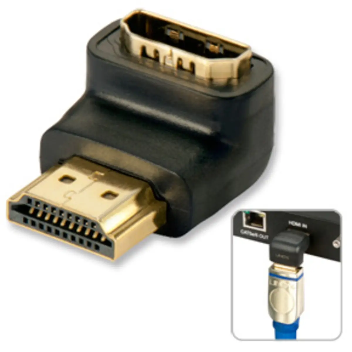 HDMI Adapter Premium 90° gewinkelt