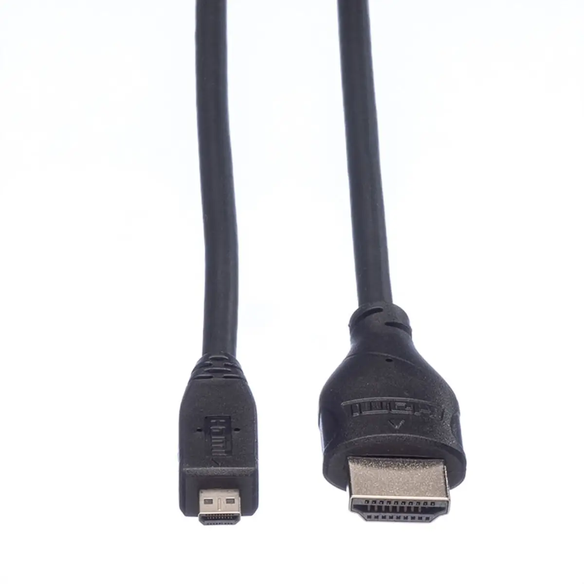 HDMI High Speed Kabel mit Ethernet HDMI 19 Stecker/Micro HDMI Stecker schwarz 2m