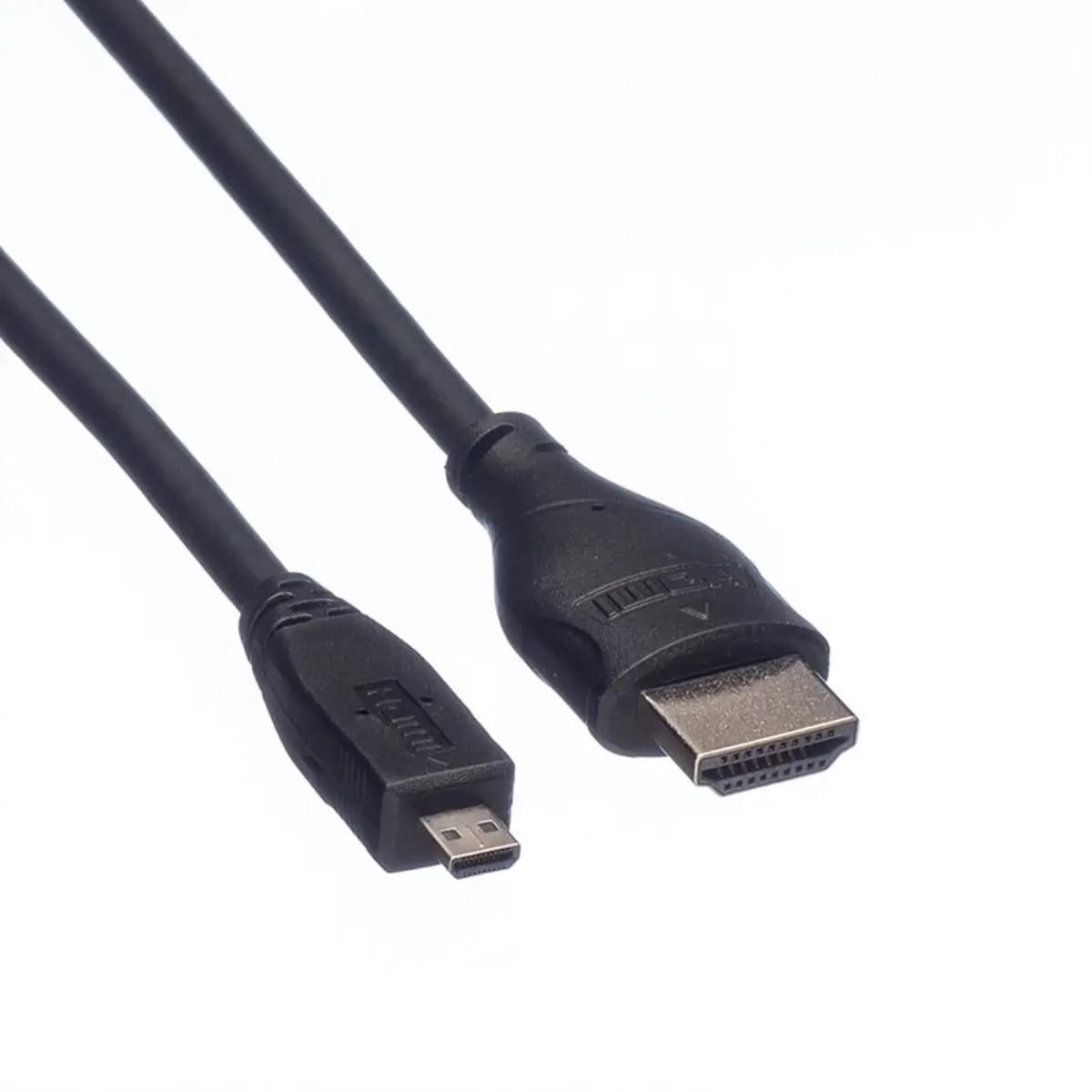 HDMI High Speed Kabel mit Ethernet HDMI 19 Stecker/Micro HDMI Stecker schwarz 2m
