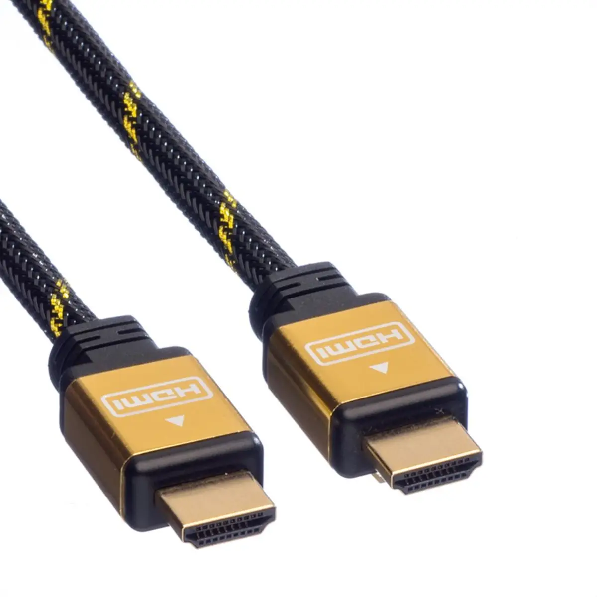 Gold HDMI-Kabel HDMI/HDMI Stecker/Stecker schwarz 2m