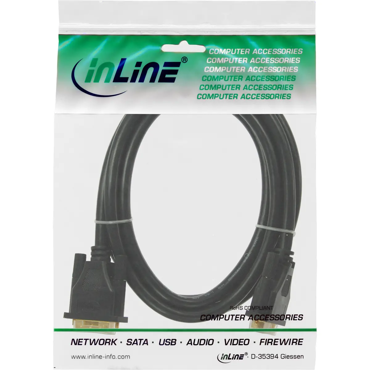 cable DVI-D (Dual Link) plug/plug black 3m