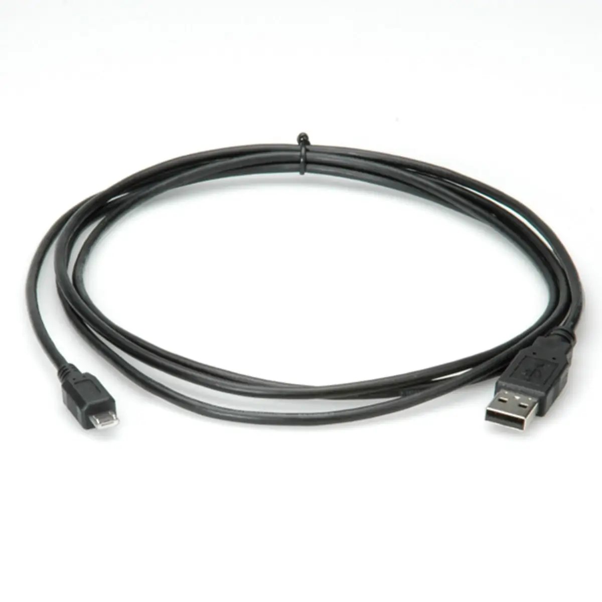 USB Kabel USB-A/USB-B Stecker/Stecker Schwarz 0,8m