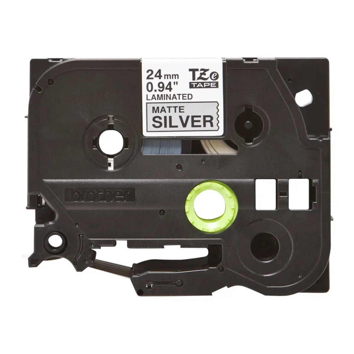 Schriftband TZe-M951 24 mm Silber/Schwarz laminiert für P-Touch
