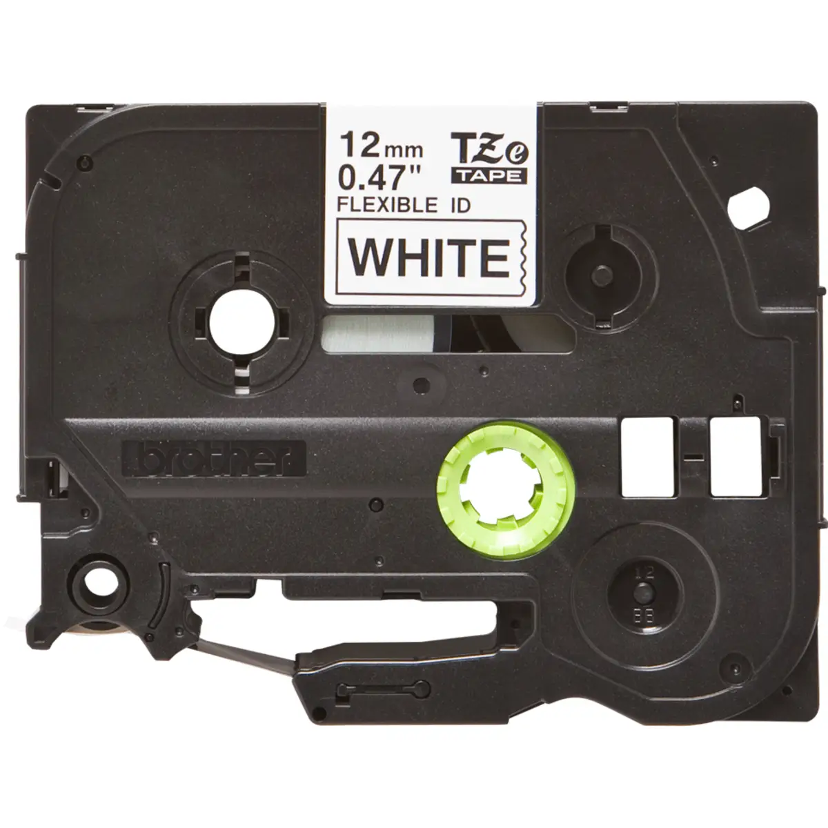 Schriftband TZeFX231 Flexitape schwarz auf weiß