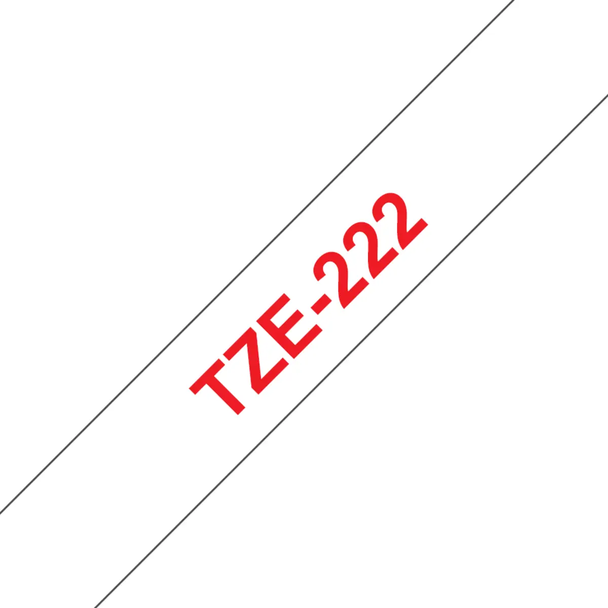 Schriftband TZE-222 9mmx8m weiß rot für P-touch 1000 T1000,1010, 1200P, 1230PC, 1260VP, 18R, 1830VP, 1850, 2100VP, 2430PC, 3600, 7500VP, 7600VP, 9500PC, 9600, RL700