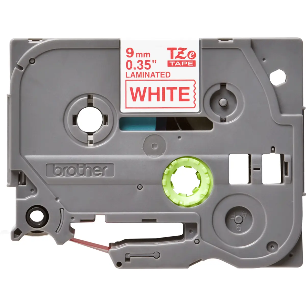 Schriftband TZE-222 9mmx8m weiß rot für P-touch 1000 T1000,1010, 1200P, 1230PC, 1260VP, 18R, 1830VP, 1850, 2100VP, 2430PC, 3600, 7500VP, 7600VP, 9500PC, 9600, RL700