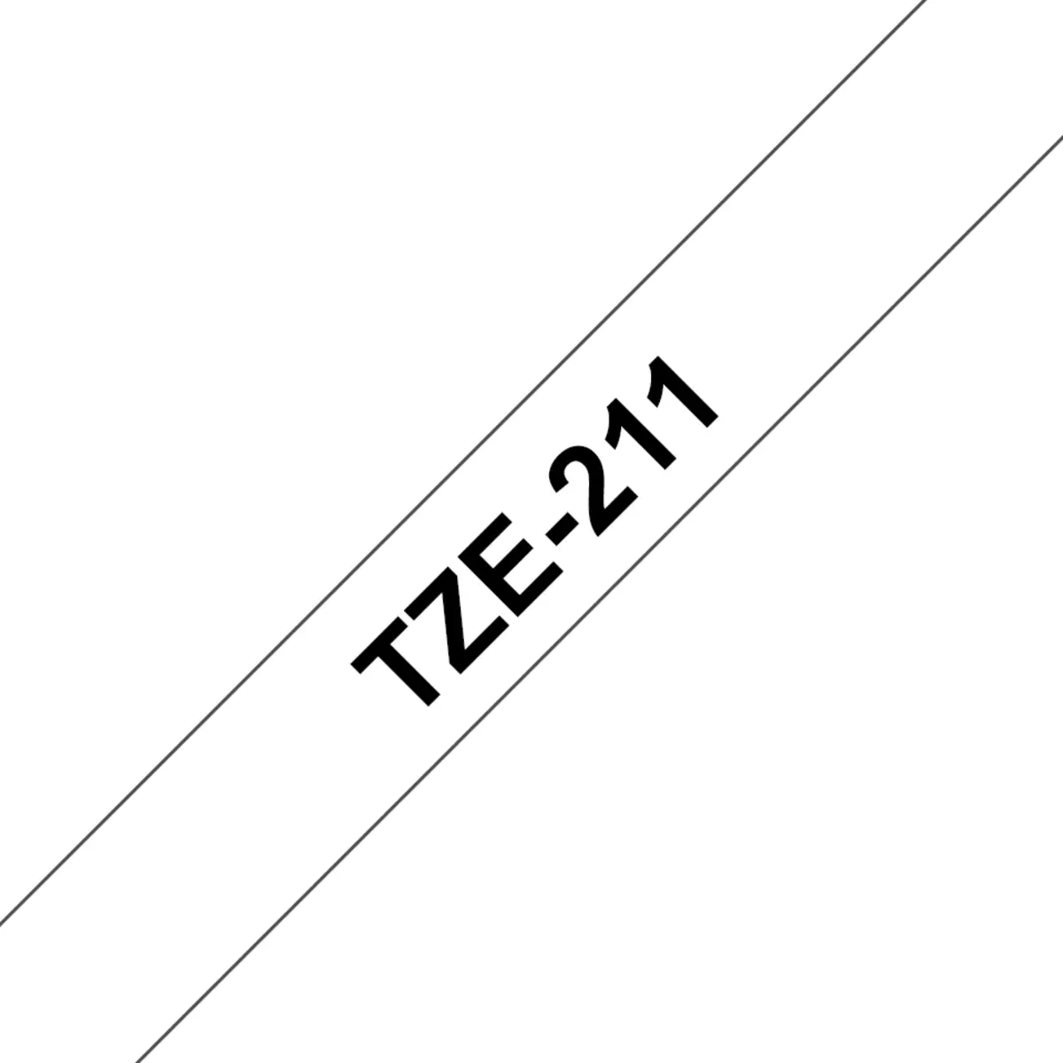 Schriftband 6mmx8m schwarz auf weiß für P-Touch 200/300/500 Serie